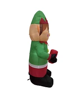 Northlight Inflatable Elf Outdoor Christmas Decoration- 4.25-Inch