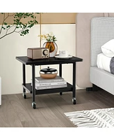 Slickblue Under Desk Printer Stand with 360° Swivel Casters