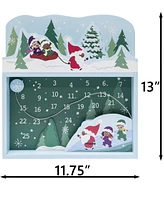 Black Paper Party Advent Calendar, 11.75x 1.875 Inches