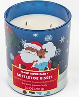 Black Paper Party Misteltoe Kisses Candle