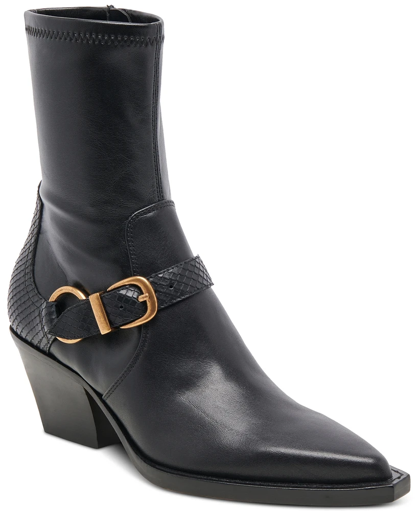 Dolce Vita Women's Rave Pointed-Toe Buckled Dress Booties