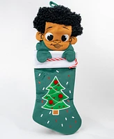 Black Paper Party Candy Stocking Boy, 20x8.25 Inches