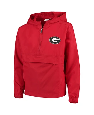 Champion Big Boys and Girls Red Georgia Bulldogs Pack Go Windbreaker Jacket