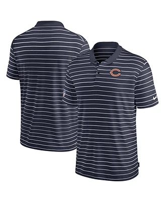 Nike Men's Navy Chicago Bears Sideline Lock Up Victory Performance Polo