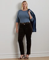 Lauren Ralph Plus Slim-Fit Crewneck Tee