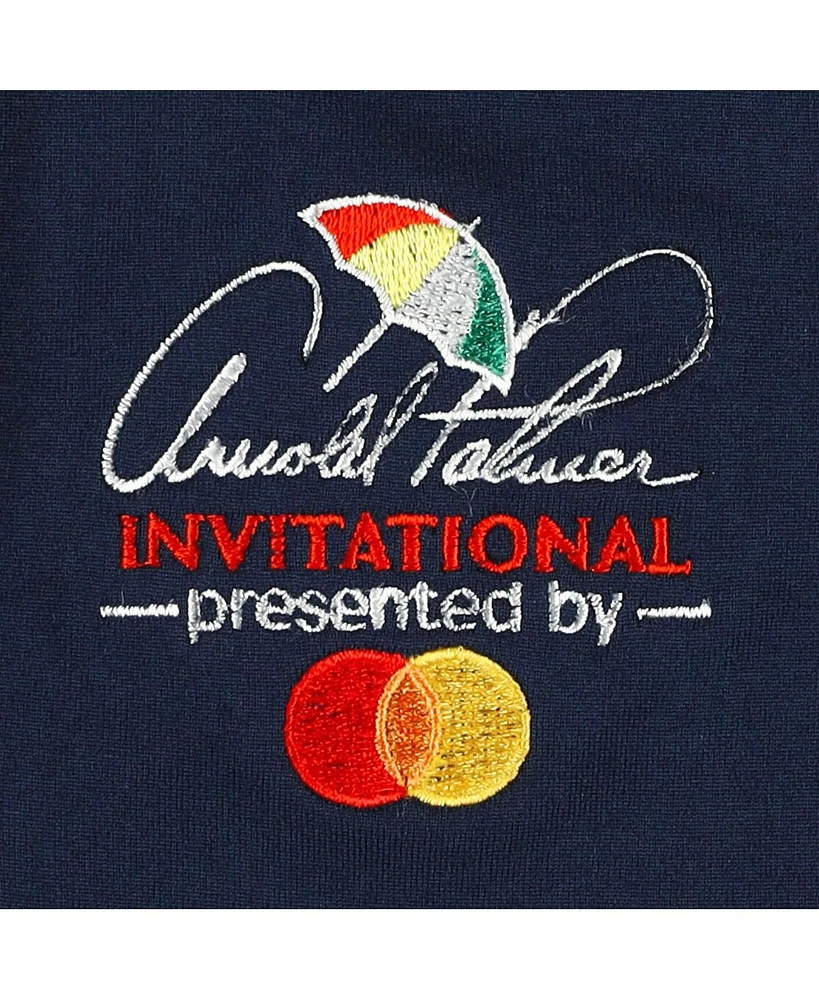 Puma Big Boys and Girls Navy Arnold Palmer Invitational Piped Cloudspun V-Neck Polo