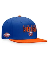 Fanatics Men's Royal/Orange New York Islanders Fundamental Colorblocked Snapback Hat