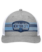 Fanatics Men's Steel New York City Fc Stroke Trucker Snapback Hat