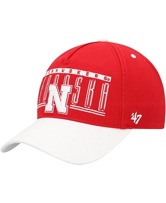 '47 Brand Men's Scarlet Nebraska Huskers Double Header Hitch Adjustable Hat