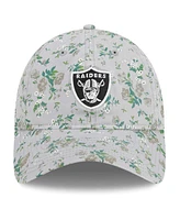 New Era Big Boys and Girls Gray Las Vegas Raiders Bouquet 9TWENTY Adjustable Hat