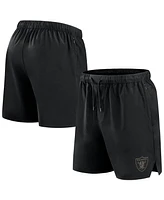 Fanatics Men's Black Las Vegas Raiders Front Office Woven Shorts