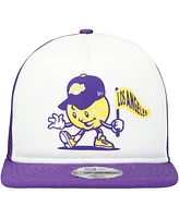 New Era Big Boys and Girls White/Purple Los Angeles Lakers Court Sport Mascot 9FIFTY Snapback Hat