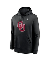 Jordan Men's Black Oklahoma Sooners Primetime Evergreen Club Fleece Pullover Hoodie