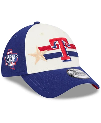 New Era Men's Cream/Royal Texas Rangers 2024 Mlb All-Star Game Workout 39THIRTY Flex Hat