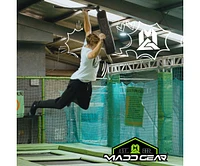 Madd Gear Bounce Trampoline Pro Stunt Scooter for Ages 6+ Max 220 lbs, Perfect for Scooter Trick Practice, Ideal for Indoor and Outdoor Use - Black