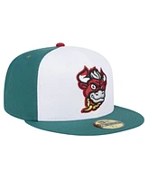 New Era Men's Red Winston-Salem Dash Theme Night Italian Beef 59FIFTY Fitted Hat