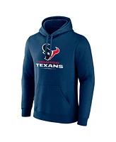 Fanatics Men's Navy Houston Texans Team Lock-Up Pullover Hoodie