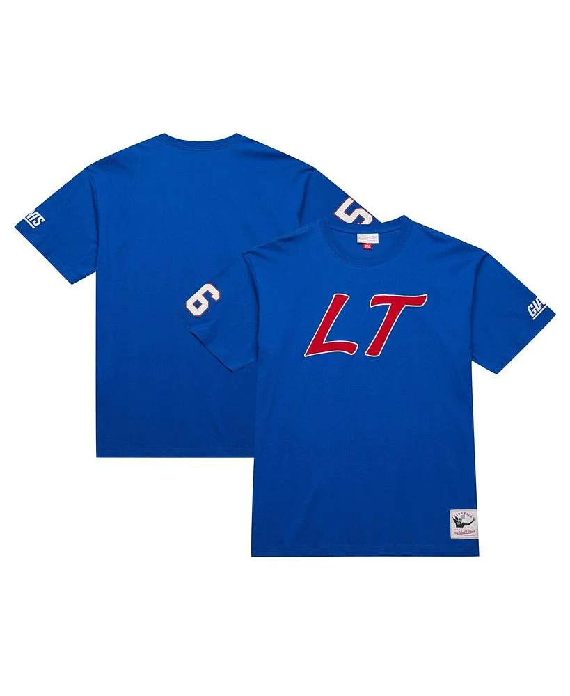 Mitchell & Ness Men's Lawrence Taylor Royal New York Giants Retired Player Nickname T-Shirt