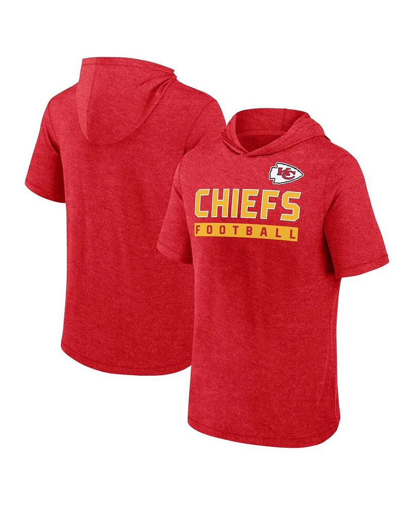 Fanatics Men's Red Kansas City Chiefs Big Tall Hoodie T-Shirt