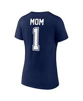 Fanatics Women's Navy New York Yankees Plus Mother's Day 1 Mom V-Neck T-Shirt