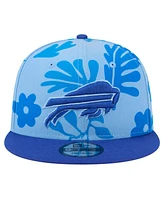 New Era Men's Light Blue Buffalo Bills Leafy 9FIFTY Snapback Hat