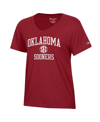 Champion Women's Cardinal Oklahoma Sooners Sec T-Shirt