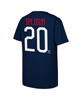 Outerstuff Big Boys and Girls Folarin Balogun Navy Usmnt Name Number T-Shirt