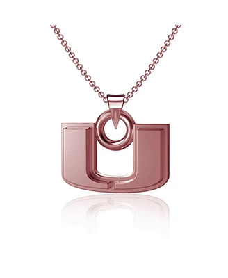 Dayna Designs Miami Hurricanes Rose Gold Pendant Necklace