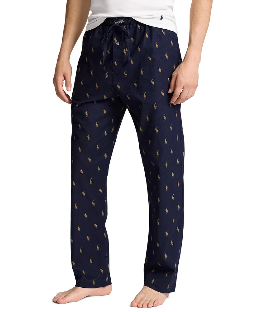 Polo Ralph Lauren Men's Flannel Pony-Print Pajama Pants