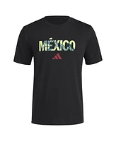 Adidas Men's Black Mexico National Team High Brand Read T-Shirt