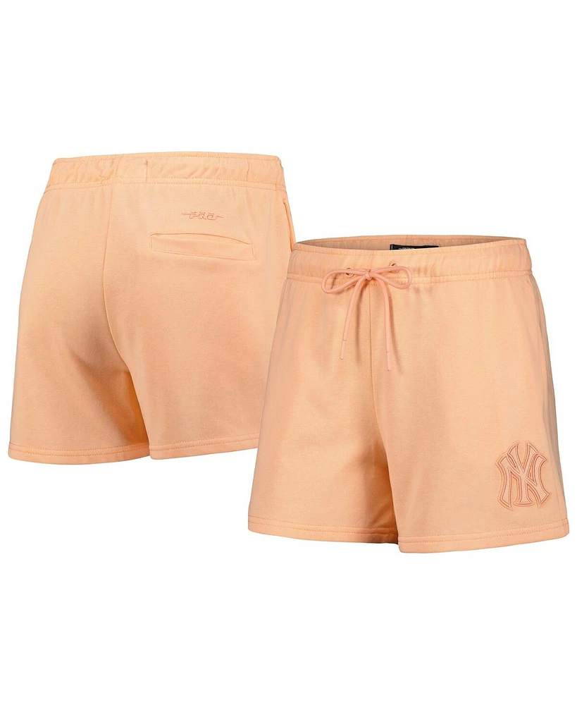 Pro Standard Women's Orange New York Yankees Neutral Fleece Shorts