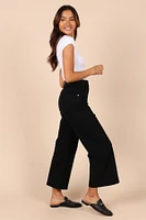 Petal and Pup Women's Georgette High Waisted Straight Leg Pants