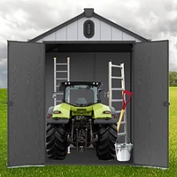 6x8FT Plastic Storage Shed: Big Storage for Backyard and Garden