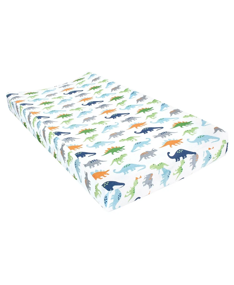 Hudson Baby Infant Boy Changing Pad Cover, Dinosaurs, One Size