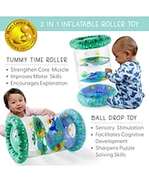 The Peanutshell Inflatable Tummy Time Roller, Land and Sea