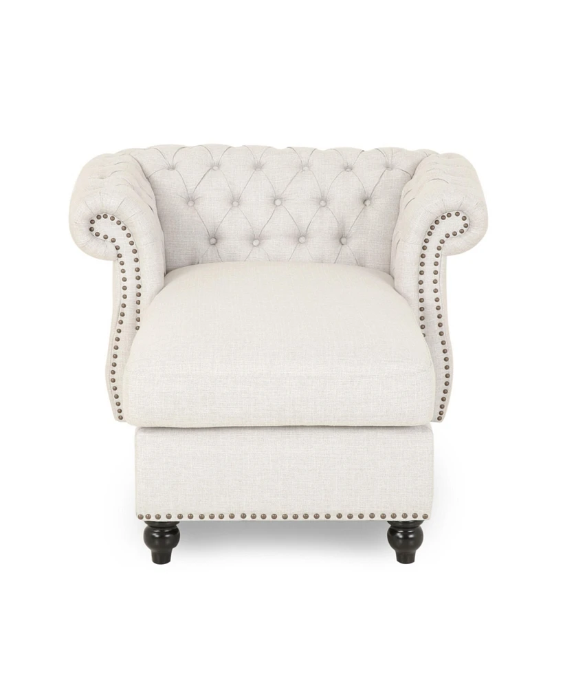 Simplie Fun Chesterfield Chaise Lounge With Button Tufting And Nailhead Accents