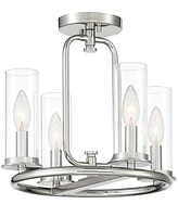 Designers Fountain Hudson Heights 14" Metal 4 Light Convertible Pendant