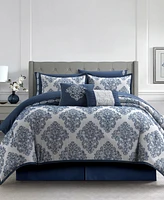 Stratford Park Lubava Clip Jacquard 10-Pc. Comforter Set