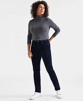 Style & Co Women's High-Rise Straight-Leg Corduroy Pants, Created for Macy's