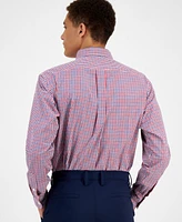 Club Room Men's Regular-Fit Gingham Dress Shirt, Created for Macy's