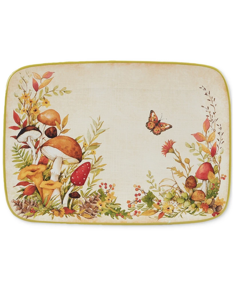 Certified International Woodland Critters Rectangular Platter