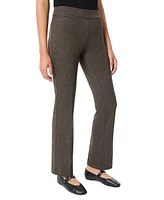 Jones New York Petite Jacquard Pull-On Bootcut Pants