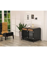 Streamdale Furniture Premium Dog Crate Table: Durable, Secure, Movable, Non-Toxic, Easy Assembly