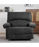 Oversized Push-Back Recliner with Super Soft Fleece