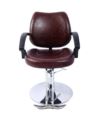 Simplie Fun Heavy-Duty Salon Chair with Hydraulic Pump and Barber Cape