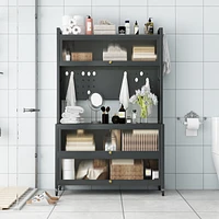 Streamdale Furniture Kitchen Storage Cabinet: Bakers Rack, Microwave Shelf, Organizer