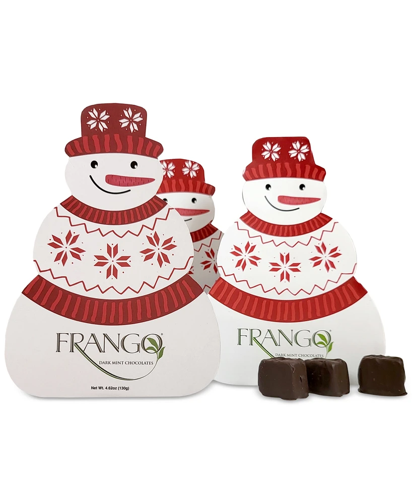 Frango Chocolates Holiday Dark Mint Chocolates in Snowman Box, 3 Pack, Created for Macy's