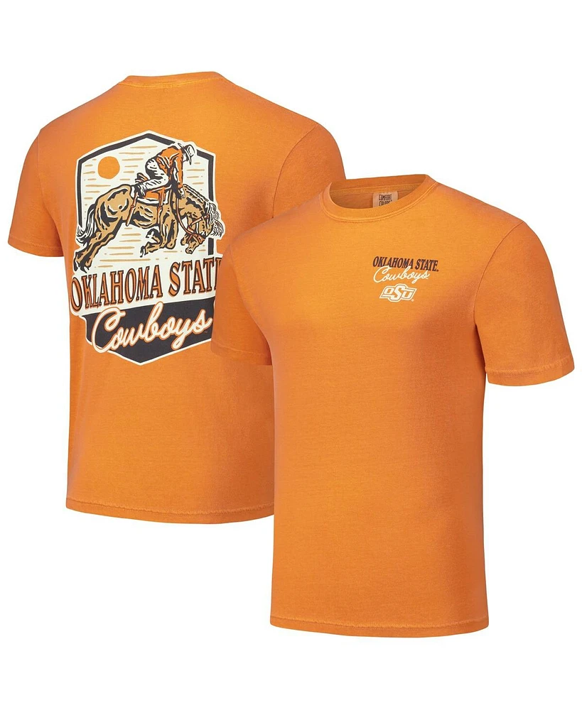 Image One Men's and Women's Orange Oklahoma State Cowboys Hyper Local Cowboy Badge T-Shirt