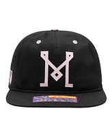 Fan Ink Men's Inter Miami Cf Black Bankroll Snapback Hat