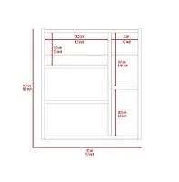 Fm Furniture Lincoln Medicine Cabinet w/ Mirror